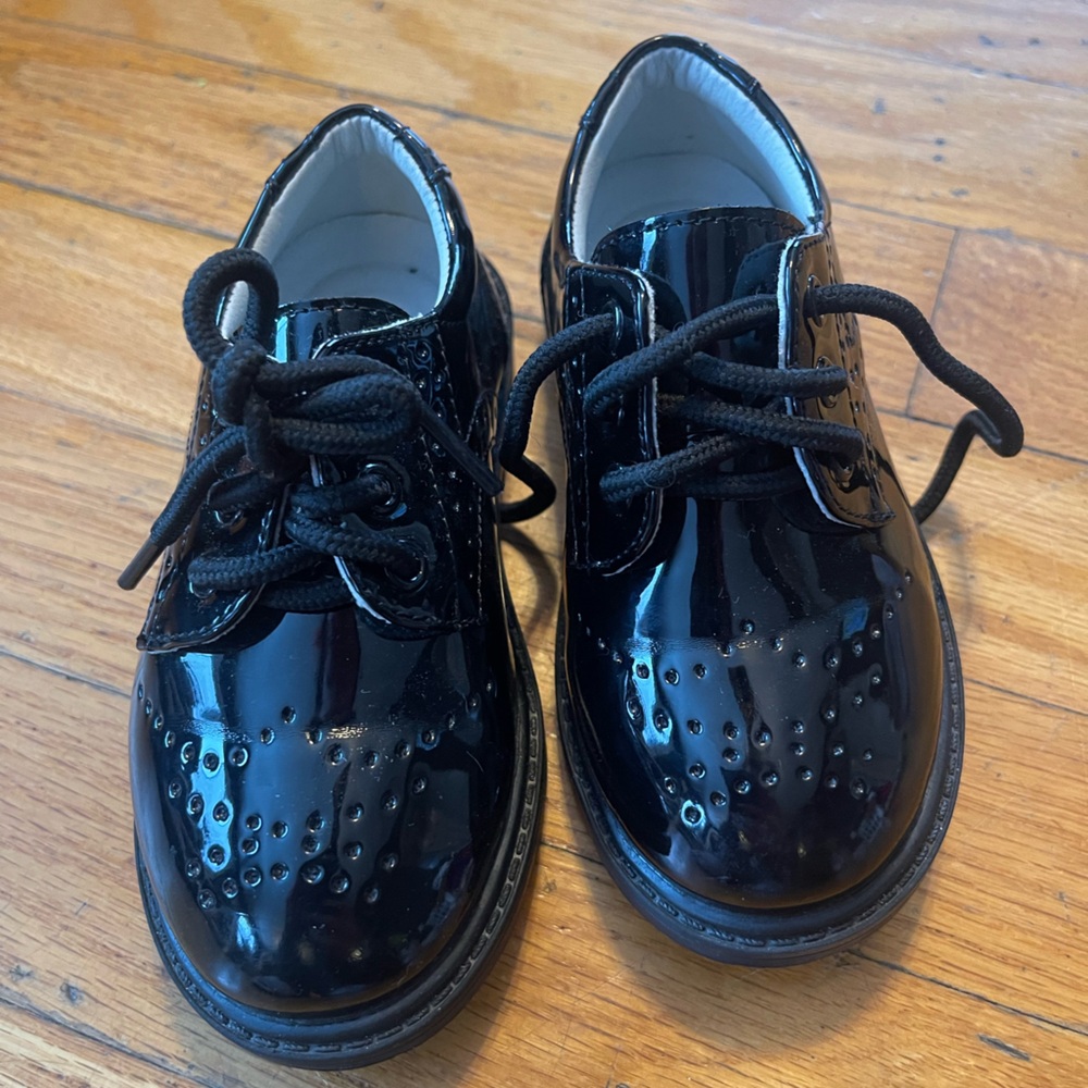 Kids Black Dress Shoes Little Boys size 7
